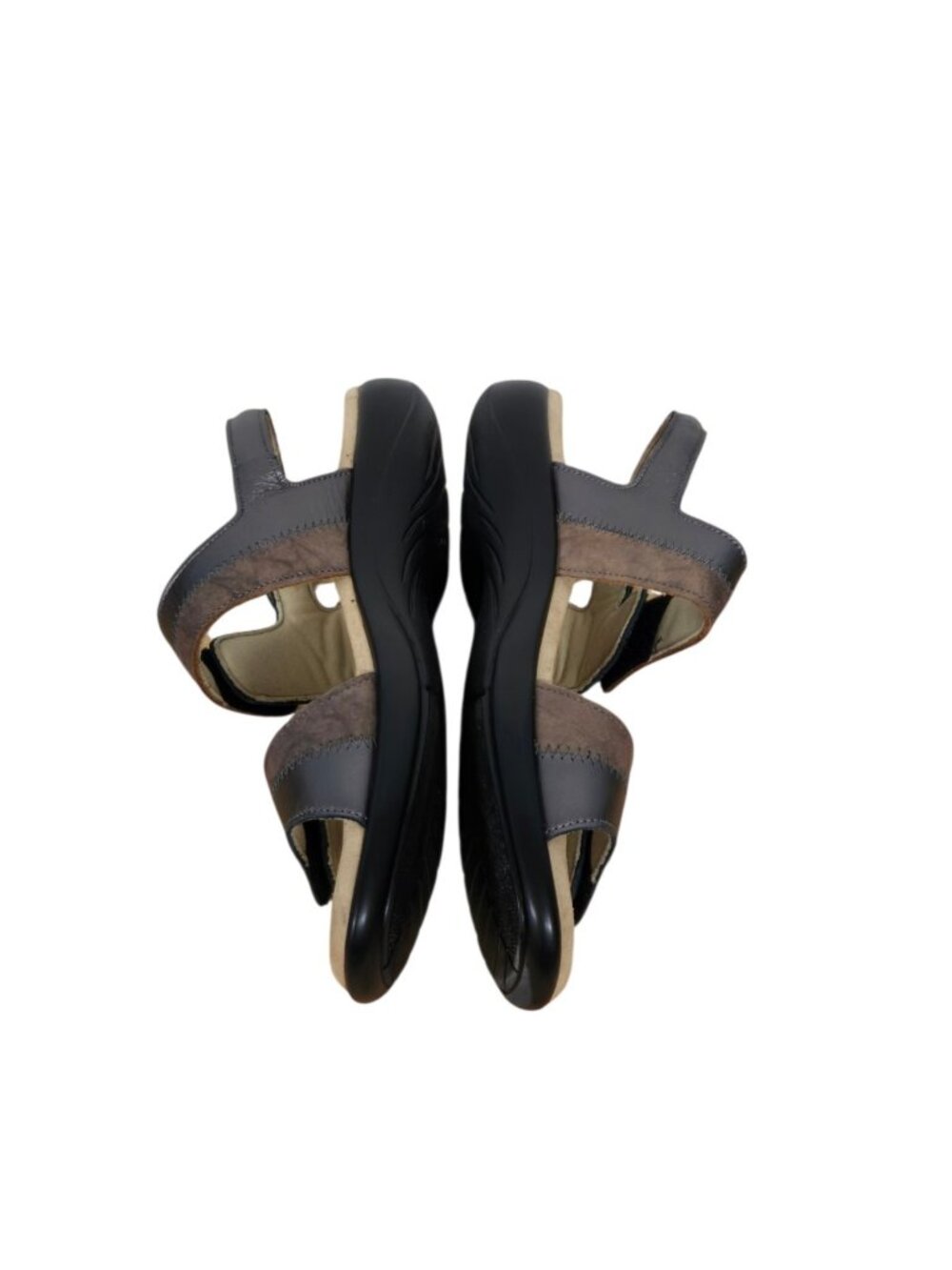 SAS Womens Size 8M Nudu Dusk Brown Strappy Leather Slingback Comfort Sandal - Picture 6 of 8
